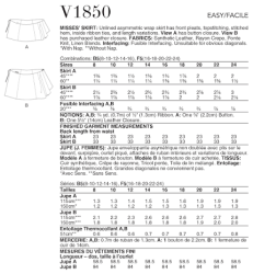 1850 vog skirt